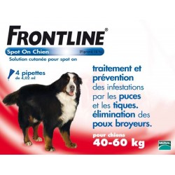 FRONTLINE - Chiens de 40 à 60 Kg - Pipettes 