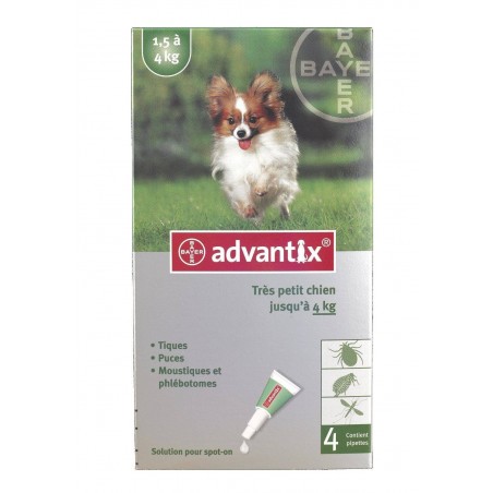 ADVANTIX 40 - Très petit Chien de 1.5 à 4 Kg