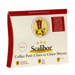 SCALIBOR  - Collier Anti-Tiques - Petit Chien 48 cm  - 1