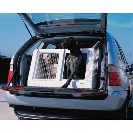 Cage de transport Autobox plastique - Double pour chiens
