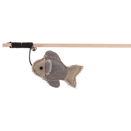 BE NORDIC - Jouet pour chat canne à pêche avec poisson inspiration scandinave  - 1